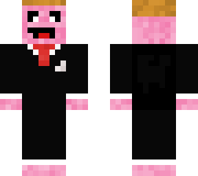 pink man with nice suit