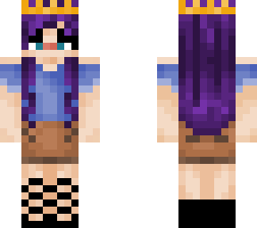 purple haired girl