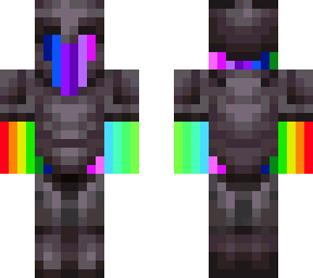 rainbow netherite man