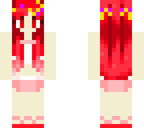 red head in a bathing suit