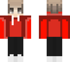 red hoodie