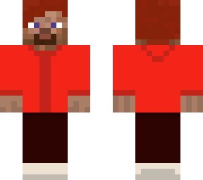 steve with a red shirt
