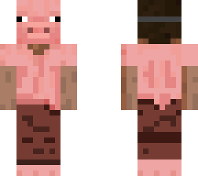 steve with pig mask but its good made