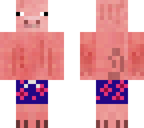 swim suit pig
