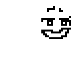 a smiling face