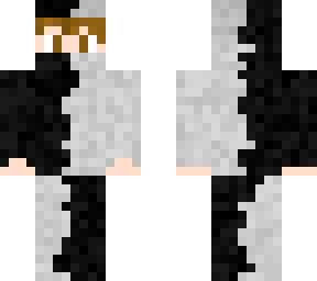 black and white