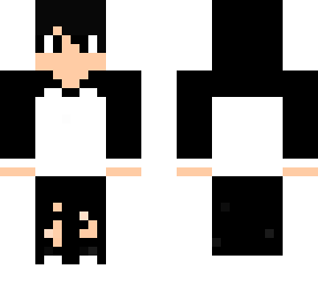 black white