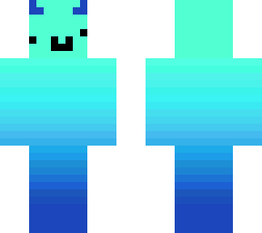 blue derp demon