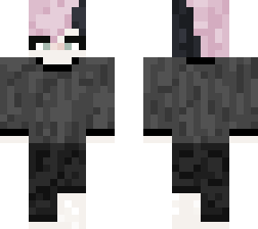 boy with half and half colored hair