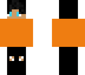 boy with orange shirt