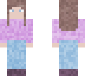 brunette purple hoodie aesthetic (main oc)