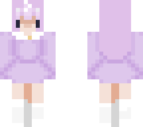 chibi girl purple matching with my bsf