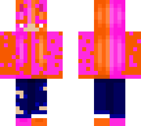 cute pink and orange girl