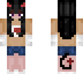 devil girl with black hair