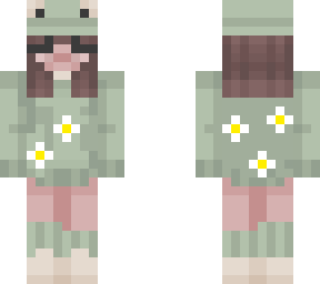 frog girl with daisy