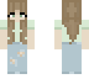 girl with green shirt