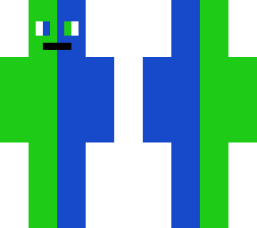 green/blue man