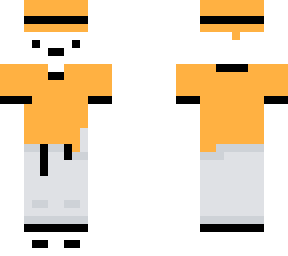 man with fedora (orange)