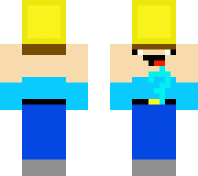 noob holding gold block