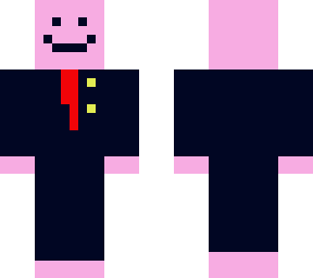 pink blob in sute lol
