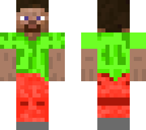 steve with green and red