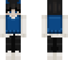 suspiciously blue vested demon kid (there was a tiny error)