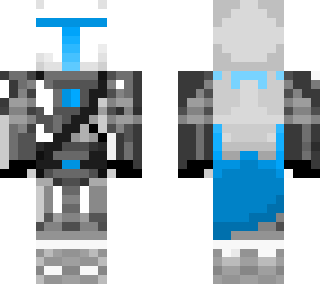 white and blue mando for ed.i8
