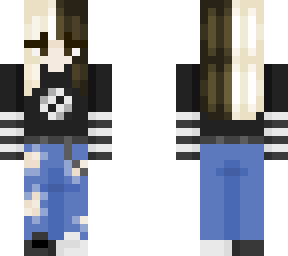 black and white girl with ram horns