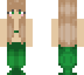 blonde green mermaid