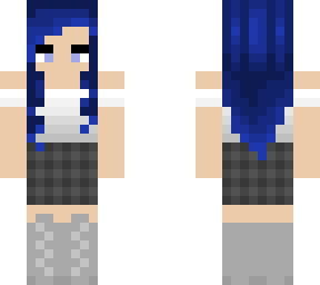 blue hair formal