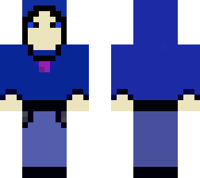 blue hoodie