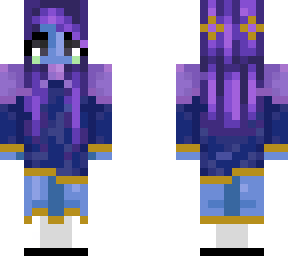 blue skinned girl