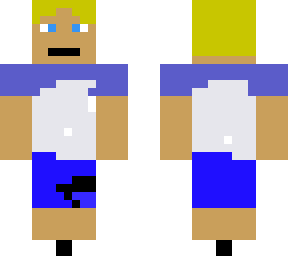 cool kid with blue