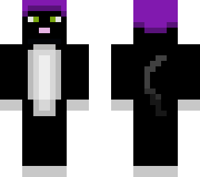 edit of tux cat with purple hat