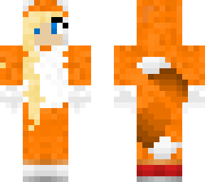 girl in tails onesie