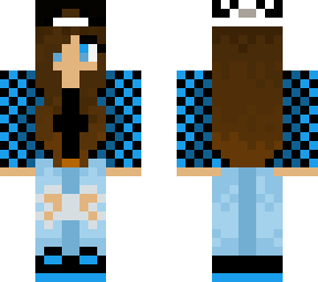 girl with brown hair in a plaid