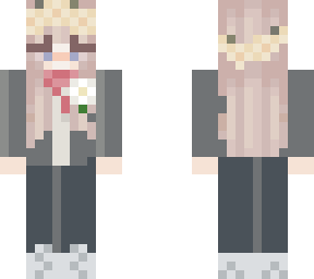 girl with flowers and in tux <3