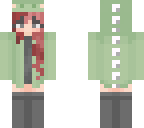 gray matching dino skin