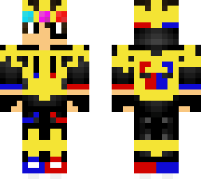 half red half blue boy gamer king