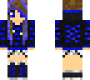 jacket girl blue slim