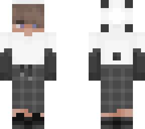 matching panda bear boy