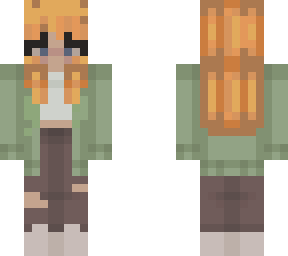 mushroompoop but with orange hair!