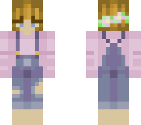 overalls with flower crown!