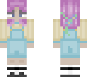 pink haired dungaree