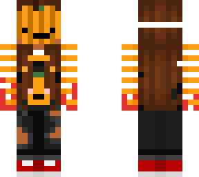 pumpkin masked girl