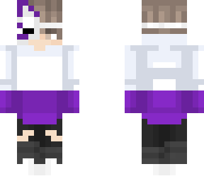 purple elxskin with a kitsune mask