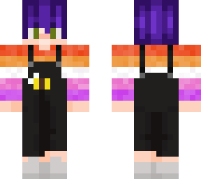 purple short hair girl