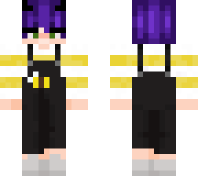 purple short hair girl