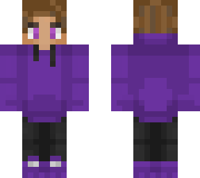 purpled brown hair