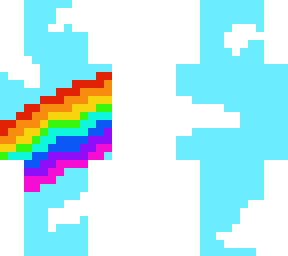 rainbow and clouds in the sky